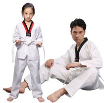 Spring and Autumn Taekwondo clothing first grade breathable 8-9 years old 2018 new primary school students 5 years old send leucorrhea coaching uniform