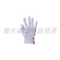Anti-static gloves dispensing striped gloves slip resistant outer side anti-static dispensing cleanroom glove