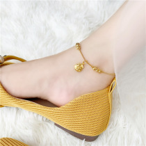Vietnam sand gold anklet female simulation gold does not fade 999 fashion sexy blessing foot ornaments 2021 new