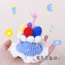Cat dog birthday hat pet hand knitted birthday cake snow white princess hat birthday gift photo props