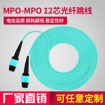 Bogang 12-core MPO-MPO 10 Gigabit multimode fiber jumper Carrier-grade OM3 indoor optical cable 40G Compatible with Huawei Cisco can be customized