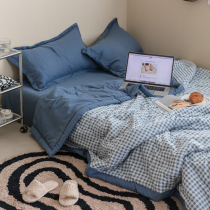 Spring Autumn Summer Cool Quilt Summer machine washable washed cotton air conditioning by single double quilt with core summer dormitory thin summer quilt