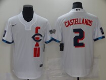 ALLSTAR2021 All-Star Baseball Uniform Reds 2#CASTELLANOS Blank Edition Embroidered Jersey