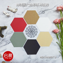 Zen circle drawing paper brick hexagon blank painting practice paper beginner hand drawn small card illustration mini Mandala