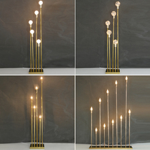 Wedding props 10 golden reed lights Wedding dragon ball road guide light Catwalk stage layout Dragon Ball light road guide