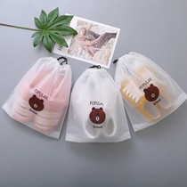 Shoe storage bag going out travel drawstring bag dust-proof and moisture-proof shoes corset pocket student ziplock bag
