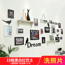 Photo frame combination Photo Wall photo hanging wall ins style photo Nordic photo frame hanging wall painting frame frame