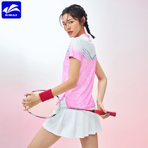 Butiky Summer 2022 New Badminton Suit Womens Sports Set Quick-Dry Breathable Short Sleeve T-shirt