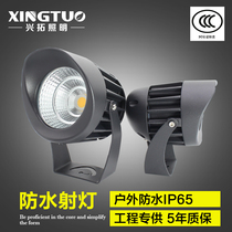 Outdoor spotlight led waterproof super bright spotlight advertising signboard floodlight shiny tree lawn light bright 220V
