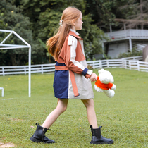 Girls foreign style windbreaker 2021 Autumn New Tong Net Red Spring and Autumn long Korean girl fashionable coat