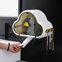 Creative clouds put washcloth rack rack toilet toilet wall-mounted cleansing towel box roll tissue storage rack