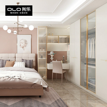 (I Le) Leo wardrobe home bedroom large capacity corner wardrobe storage combination locker whole house customization