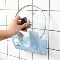 Non-perforated kitchen pot cover rack Multi-function storage Cutting board Cutting board rack Drainable space-saving Wall-mounted