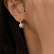 DOUDOUSTORE small milk beans 925 silver needles Daily minimalist Pearl Earrings Small Temperament Earrings Earrings