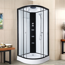 Insulation shower room integral arc fan-shaped integrated bathroom closed partition household wet and dry separation bath room