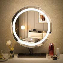 Desktop Mirror Makeup Mirror Desktop Net Red Light Luxury Large Mirror with Light Bedroom Modern Simple Italian Dressing Mirror