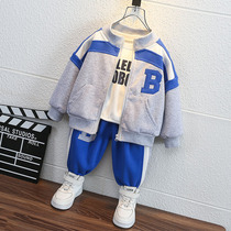 Boys spring autumn suit 2022 new ocean gas 45 45 67 89 89 ten-year-old boy sports cardio-clothes wave