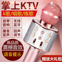 Childrens microphone audio integrated microphone baby early education karaoke singing wireless Bluetooth mobile phone K home