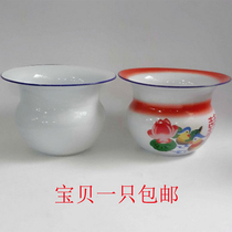 Non-slip old-fashioned height thickened adult enamel spittoon low spittoon bucket elderly children spittoon disinfection potty childrens bucket