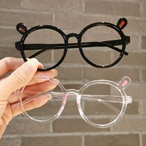 Childrens glasses frame girl cute super cute cartoon Little rabbit decorated without lens frame baby styling photo wave