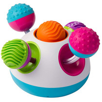Baby early education puzzle music toy Press pop-up massage touch ball sensory training hand-eye coordination toy