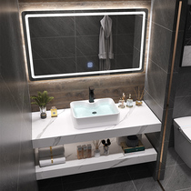 Modern minimalist marble bathroom cabinet combination table basin wash basin bathroom face wash table hotel same model