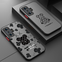 Red Rice k50 Electric Race Version Cell Phone Shell Fashion Creative Frosted Skin Sensation Web Red Card Bear Lens Full Package Red Rice k50 Electric Race Version Protective Sleeve Men And Women Upscale Red Rice k50 Electric Race Version