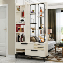 Modern light luxury entrance hall porch cabinet living room partition cabinet wine cabinet shoe cabinet Italian minimalist entrance screen decoration cabinet
