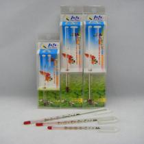 Fish tank hanging cylinder thermometer stick-white adhesive hook thermometer (for 6-8 10mm aquarium glass)