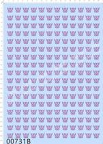 Transformers mad Decepticon (animated version) Universal logo special water sticker(00731B)