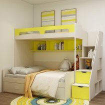 Tommy Nicky Childrens bed High and low bed storage mother-son bed triple bed upper and lower bed double colored upper and lower bunk ladder
