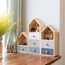 A ying floating window small shelf porch drawer cabinet ins bedside children's desk office desktop storage box