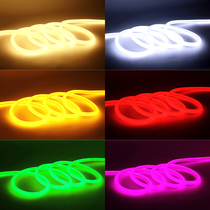 LED flexible silicone neon light strip 12v outdoor waterproof character sign shape super bright glowing word light strip