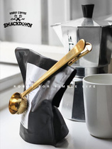 ROBOT Nordic ins sealing clip food bag sealing clip coffee bag sealing clip coffee measuring bean spoon clip Golden