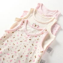 Summer cotton childrens underwear girls baby toddler baby vest kids sleeveless T-shirt sling underlay mesh