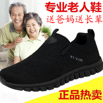 Zhang Kaili foot strength old shoes mens and womens non-slip soft bottom light pedal middle-aged and elderly casual father walking shoes