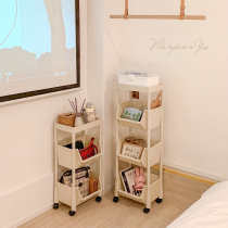 * Tablets * ins Wind pulley multi-layer storage rack snack debris storage rack movable trolley