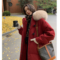 Large size pregnant women down cotton clothes womens long winter clothes 2021 new pregnancy cotton padded jacket hooded jacket