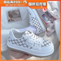 Tian Jiujius good things back small white shoes womens ins spring and autumn 2021 new platform canvas shoes niche big head shoes