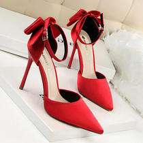 Marriage Shoes 2022 new red heels heels and sexy brides slippers fashionable elegant dress shoes wedding shoes