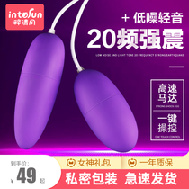 Womens toys jumping eggs into the body charging female appliances jumping Shaker strong shock plug-in masturbation