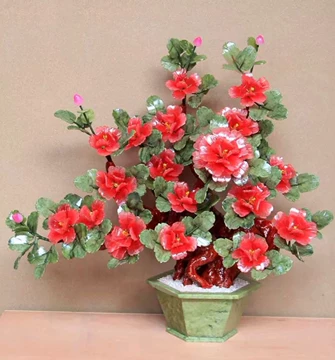 景泰蓝玉石牡丹花盆景摆件-景泰蓝玉石牡丹花盆景摆件促销价格、景泰蓝