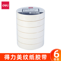 Derri texture paper tape art special paper tape no trace beauty seam paper painting mask wrinkle paper cover wall decoration hand tear painting cover white multi roll