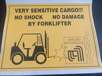 Forklift operation specification Warning label stickers Self-adhesive label paper Buy full 50 labels to customize