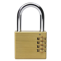 Large copper combination lock warehouse factory door padlock rainproof waterproof and rust-proof dormitory lock cabinet household copper lock