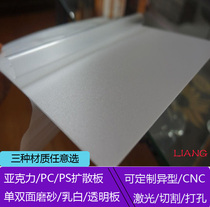 Supply pc light diffuser plate led diffuse light sheet round Milky diffuser plate 1 2-5MM customized