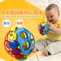 American Einstein Ball Baby Toys Infant Childrens Educational Early Education Hand Grab Rattle Ring Bell Flexible Soft Soft Ball