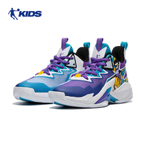 Jordan childrens basketball shoes childrens shoes CUHK 2022 Summer mesh yarn Breathable Real combat male damping non-slip sneakers