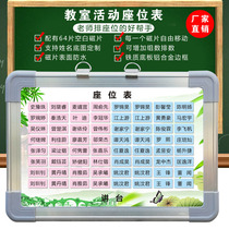  Class seat table Magnetic removable activity Student name sticker Classroom podium ranking seat table Magnetic plan table
