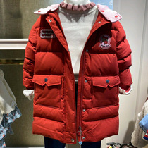 20 winter new TW bear childrens clothing girls medium-long thickened down jacket TKJD208T61O